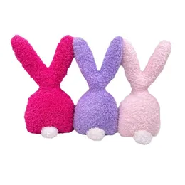 PP Cotton Skin-friendly Comfortable Easter Stuffed Bunny Throw Pillows Adorable Fashionable Cartoon Ornament for Girls/Boys 240111