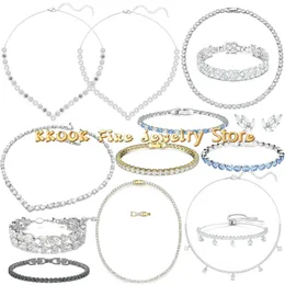 Conjuntos Original 2024 tenis tendencia cristal juegos de joyas para mujer colección collar de lujo pendientes pulseras accesorios de fiesta regalo