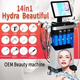 2024 New 14in1 피부 회춘 수소 생체 분해 얼굴 기계 Aqua Peel Machine Hydra Beauty Skin System Machine