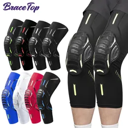 Cuscinetti BraceTop 1 paio Ginocchiere anticollisione Bici Ciclismo Protezione Ginocchio Basket Per adulti Bambini Sport Ginocchiere Coprigambe Protezione