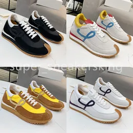 Run Sneakers Designer Mens Womens Running Shoes Nylon Suede Platfor