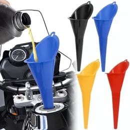New Long Stem Anti-Splash Funnel Car Motorcycle Gasoline Engine Oil Refuelling Funnels Tools Plastic Funnel Auto Accessories