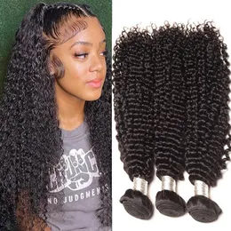 Brasileiro 10A Pequeno Kinky Curly Bundles Cabelo Humano Não Processado Pixie Curls Weave 100% 240110