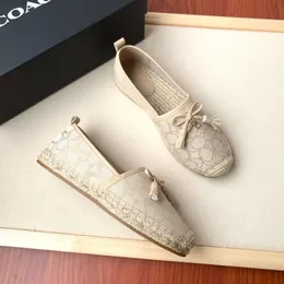 Topp sommarstrandsko espadrilles fiskare kvinnor man designer sko tofflor coache platt bild lyx låg klänning avslappnad utomhusskor yoga dhgate dans tazzsko