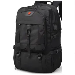 50l 80l grande mochila de viagem dos homens esportes ao ar livre à prova dwaterproof água homem armazenamento mochilas casual compartimento sapato separado saco negócios 240110