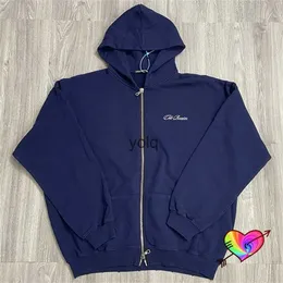 Moletons masculinos moletons Royal Blue Cole Buxton Ziped Hoodie Homens Mulheres Bordado Oversize CB Pulloversyolq