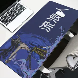 Kuddar rosa japan neon mus kudd stora spelare mausepad desktmat dator speltillbehör konst matta 90x40 lekmattor anime kontorsmatta