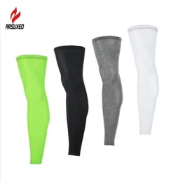 Ett par anti UV Cycling Legwarmers Compression Bike Sports Leggings som kör vandringsbasketfotbollsben ärm Sportsäkerhet9989062