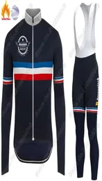 Racing Sets Französisch National 2021 Radfahren Jersey Set Frankreich Team Kleidung Langarm Fahrrad Uniform Hosen Bib Maillot Ropa5913311