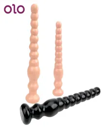 OLO Super Long Anal Plug Ânus Quintal Beads Grande Vibrador Butt Plug Prostata Massagem Masturbação Brinquedos Sexuais Para Mulheres E Homens Y191026560427