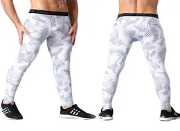 Pantaloni da uomo interi a compressione Leggings Strato base Fitness Collant lunghi Pantaloni Camo Stampa Pantaloni sportivi Quick Dry Jogging Running8693131