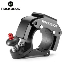 ROCKBROS Campanello per bicicletta Corno in lega di alluminio Allarme sonoro portatile di piccolo volume per la sicurezza MTB Anello per bici da strada Accessori per biciclette 240110