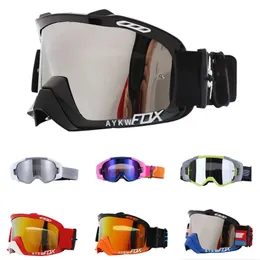 AykwFox велосипедные очки для мужчин, мотоциклетные очки, лыжная маска для мотокросса, солнцезащитные очки для сноуборда 240111
