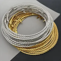 Torques Fashion Necklaces Jewelry For Women Gold Silver Color Necklace vergoldete Halskette Schmuck indisch