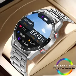 ECGPPG Bluetooth Call Смарт-часы Мужские лазерные часы для здоровья Артериальное давление Фитнес Спортивные часы Мужские спортивные водонепроницаемые SmartwatchBox 240110