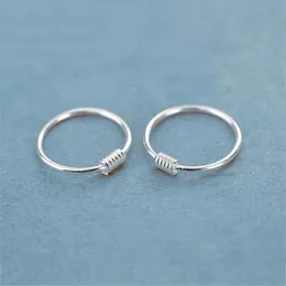 Pakiet biżuterii 10 szt. 925 Sterling Srebrny nos Pierścień Moda Tragus Helisa Chrząstka Nos Nosek Jewelak 6 mm 8 mm 10 mm