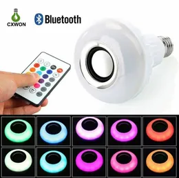 Bluetooth LED-Birne E27 12W Wireless Smart Bulb Lampe RGBW Audio Lautsprecher Musikwiedergabe APP-Fernbedienung1738095