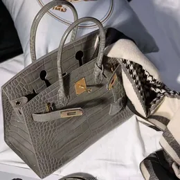 Bolsas de grife de luxo moda totes 2023 nova camada superior couro crocodilo padrão saco moda tendência bolsa de couro genuíno bolsa feminina