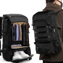 Sırt Çantası Büyük Kapasiteli 80L Seyahat Çantası Çok Fonksiyonlu Erkekler Dizüstü Duffle Dağ Makinesi Bagaj Yürüyüş Oxford Rucksack XA912m