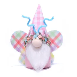 Easter Decoration Doll Butterfly Gnomes Plush Doll Easter Gnome Decor Easter Gifts Cute Easter Ornaments for The Home Indoor Spring Decorations