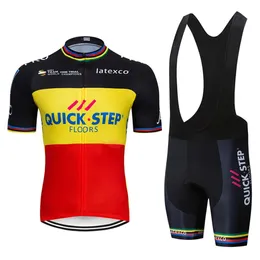 مجموعات 2022 Team Step Step Cycling Jersey 20d Set Bib Set Bike Clothing Ropa ciclism Bicycle Wear Clothes Mens Short Maillot Culotte