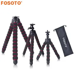 Trépieds Fosoto poulpe trépieds support araignée Flexible Mobile Mini caméra trépied Gorillapod pour téléphone Gopro Canon Nikon Sony appareil photo reflex numérique