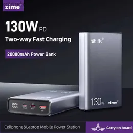 Power Power Banks Zime 130W Power Bank 20000mah USB النوع C