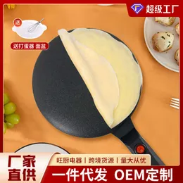 Electric Cake Bell Single Sided Heating Small Pancake Machine Household Electric Cake Stall Multi Functional Red Double Happiness Pancake Machine Cross Border