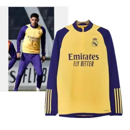 جديد 2024 2025 Real Madrid Kids Men Kit Tracksuit Suit Dragon Madrid Vini Jr Bellingham Madrid Football Camavinga Sports Chandal Futbol Survlement
