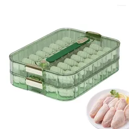 Plattor dumpling frysbox TimeKeeping Multi-Layer Snack Container Organizer containrar med lock