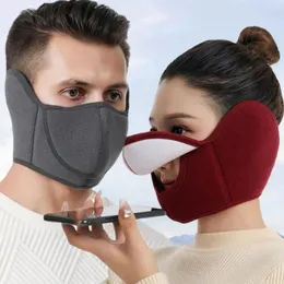 Bandane Mezza maschera invernale Ciclismo Campeggio Sci Polar Fleece Paraorecchie caldi Scaldacollo aperto traspirante antivento