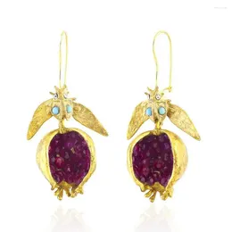 Dangle Earrings Trendy Women's Stylish And Eye-catching European American Pomegranate Unique Design