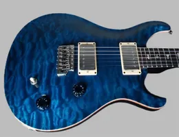 ベストファクトリーマホガニーギター新しいスタイルオーシャンブルーPRSエレクトリックギター、送料無料