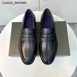 Berluti Mens Dress Shoes Leather Berluti New Talf Handmade Pinishing Color Stet Feet Lefu Fashion Gentleman Business Casual RJ