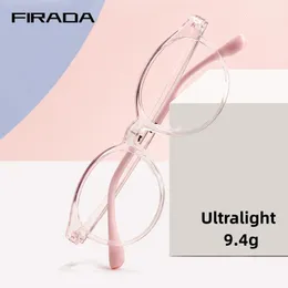 Fiada Fashion Girl Eyeglasses Boy Vintage Bekväm transparent glasögon Optiska recept Glasögon Fram Barn 2604ET 240111