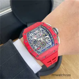 Richardmill Swiss Luxury Watches Automatic Chronograph Mens Watch Richardmill Mens Series Red Devil Automatic Mechanical Mens Watch RM1103 Date Timing Luxu VMB3