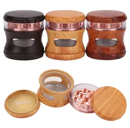 pipe Display box of resin smoke for cash payment 4 layers of 65mm diameter zinc alloy flat tooth grinder