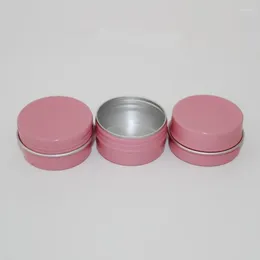 Garrafas de armazenamento 10ml 30ml 50ml 60ml vazio rosa alumínio frasco caso cosmético sobrancelha delineador creme gel rímel recipiente latas de sabão 100pcs