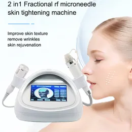 2 w 1 NOWOŚĆ Przyjazdu RF częstotliwość radiowa Odmładzanie skóry Microneedle Frakcjonalne RF Machine Anti Stretch Machine z zimnym młotkiem