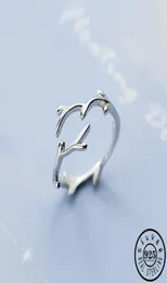 925 Sterling Silver Irregular Tree Branch Form Justerbar Resizable Open Finger Midi Knuckle Rings smycken för kvinnor Girls283D4424711