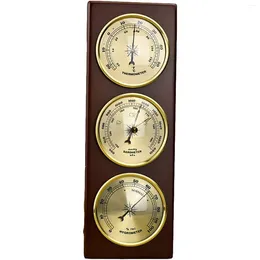Tafelklokken Automatische barometer Multifunctionele hygrometer Hoge kwaliteit hangende houten tijd kan kantoor zijn