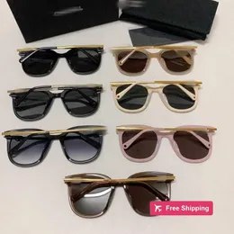 Designer Sunglasses Xiaoxiang's New Sunglasses Classic Double C-Letter Slim Polarized Korean Edition Sunglasses 7216 Men's and Women's UV Protection V3M5