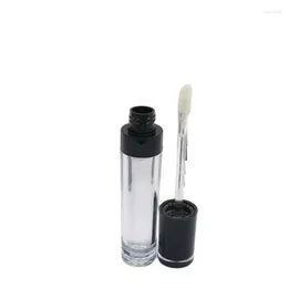 زجاجات التخزين 50pcs/lot diy diy frept lip gloss tube round commetic makeup tool clear container beauty