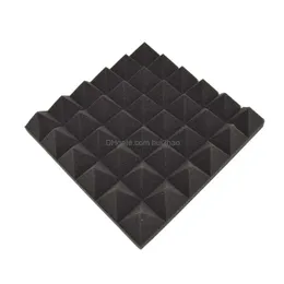 Other Building Supplies Beiyin 12Piece Pyramid Acoustic Dampening Foam Sound Absorption Tiles Diffuser Soundproof Panels Fireproof F Dhogx