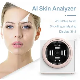 2024 Профессиональный тестер кожи лица на 480 миллионов пикселей, волшебное зеркало, анализатор кожи с искусственным интеллектом, 3D-сканер, анализатор кожи, машина для лица