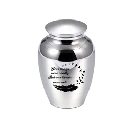 45x70 mm Memorial Ashes Biżuteria do petuman aluminium stopu aluminium kremacja popiołowa urna Pamięci Urny pogrzebowe z ładną paczką Bag9634495