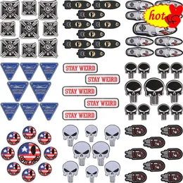 50pcs Letters Sew on Patches for Clothing Wholesale Lot Bulk Pack Skull with Iron Backpack Embroidered Designer Parches Naszywki