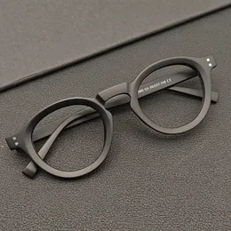 Ретро круглые очки в оправе для женщин и мужчин, компьютерные антисиние оптические очки, винтажные брендовые дизайнерские роскошные очки 240111