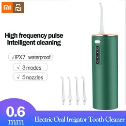 Sbiancamento Xiaomi Youpin Detergente per denti elettrico Irrigatore orale Ricaricabile a getto d'acqua Denti puliti Sbiancamento Detergente per denti dentale per uso alimentare