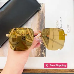 مصمم نظارات شمسية الربيع والصيف الجديد الصناديق المعدنية تظهر نظارات شمسية صغيرة للنساء 312 متر شعبية على الإنترنت نفس نمط Yangshulin Street Po Fashion Sungl